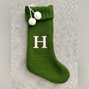 Letter “H” Christmas Stocking